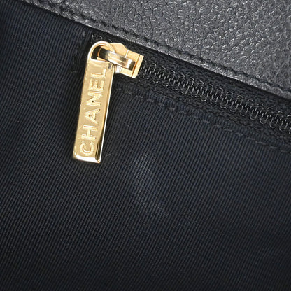 Chanel Black Calfskin Executive Cerf Tote Bag