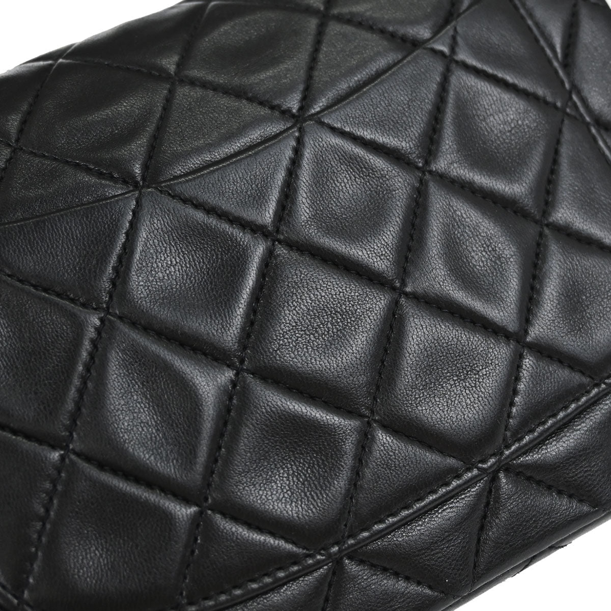 Chanel 1991-1994 Black Lambskin Mini Classic Square Flap Shoulder Bag 17