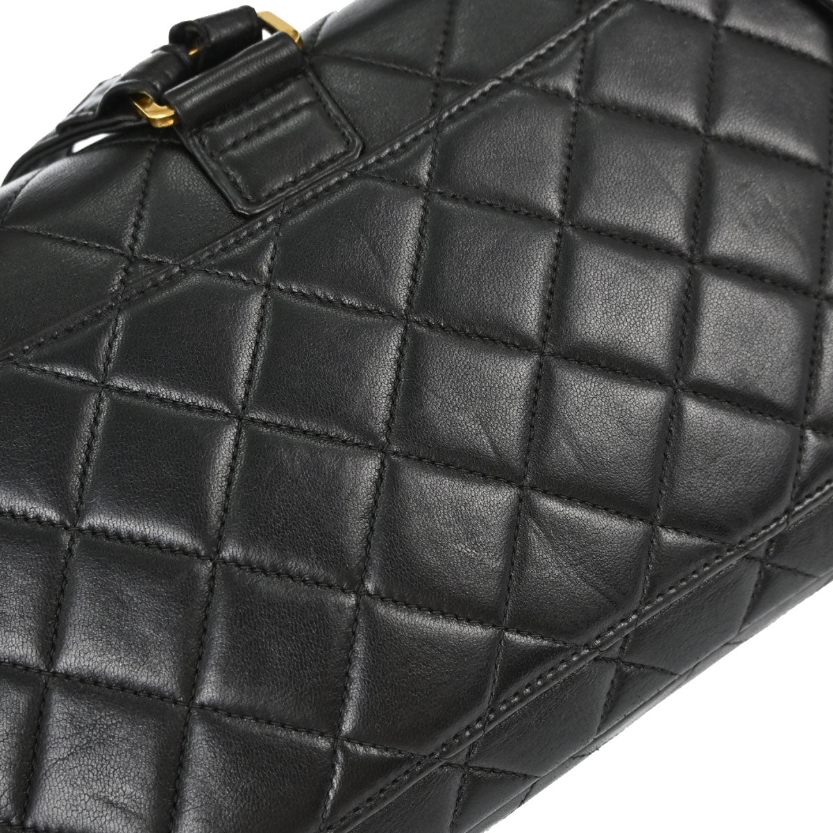 Chanel 1996-1997 Black Lambskin Flap Backpack