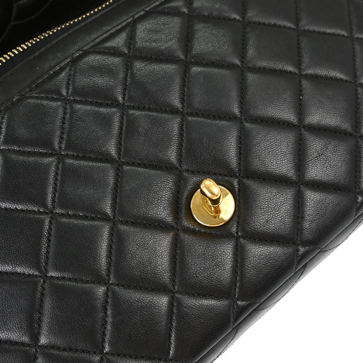 Chanel 1996-1997 Black Lambskin Flap Backpack