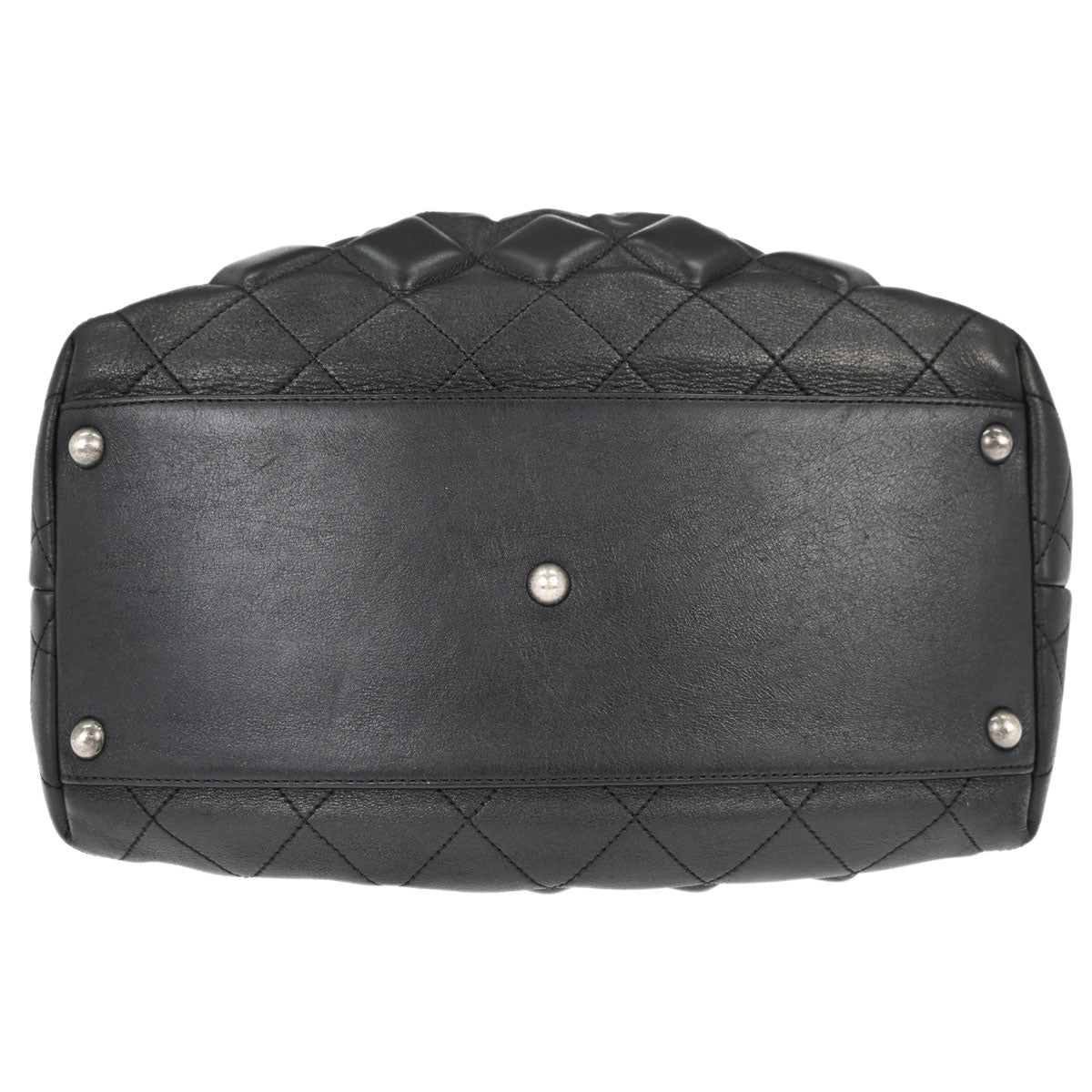 Chanel 2008-2009 Black Calfskin Sloane 3D Quilted Tote Handbag