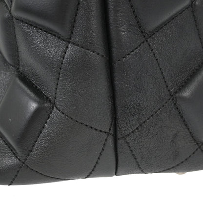 Chanel 2008-2009 Black Calfskin Sloane 3D Quilted Tote Handbag