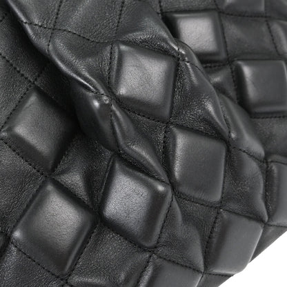Chanel 2008-2009 Black Calfskin Sloane 3D Quilted Tote Handbag
