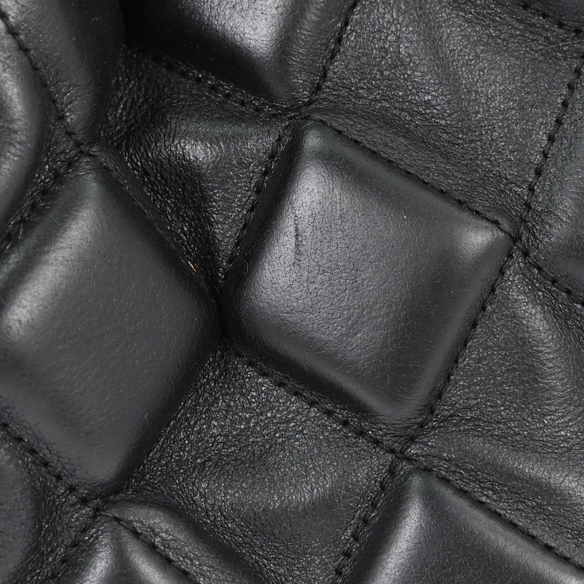 Chanel 2008-2009 Black Calfskin Sloane 3D Quilted Tote Handbag