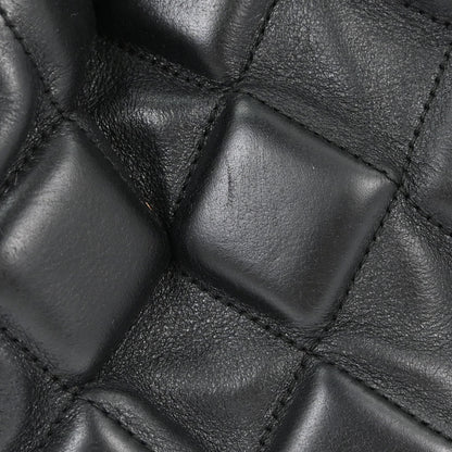 Chanel 2008-2009 Black Calfskin Sloane 3D Quilted Tote Handbag