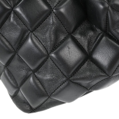 Chanel 2008-2009 Black Calfskin Sloane 3D Quilted Tote Handbag