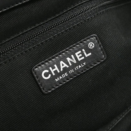 Chanel 2008-2009 Black Calfskin Sloane 3D Quilted Tote Handbag