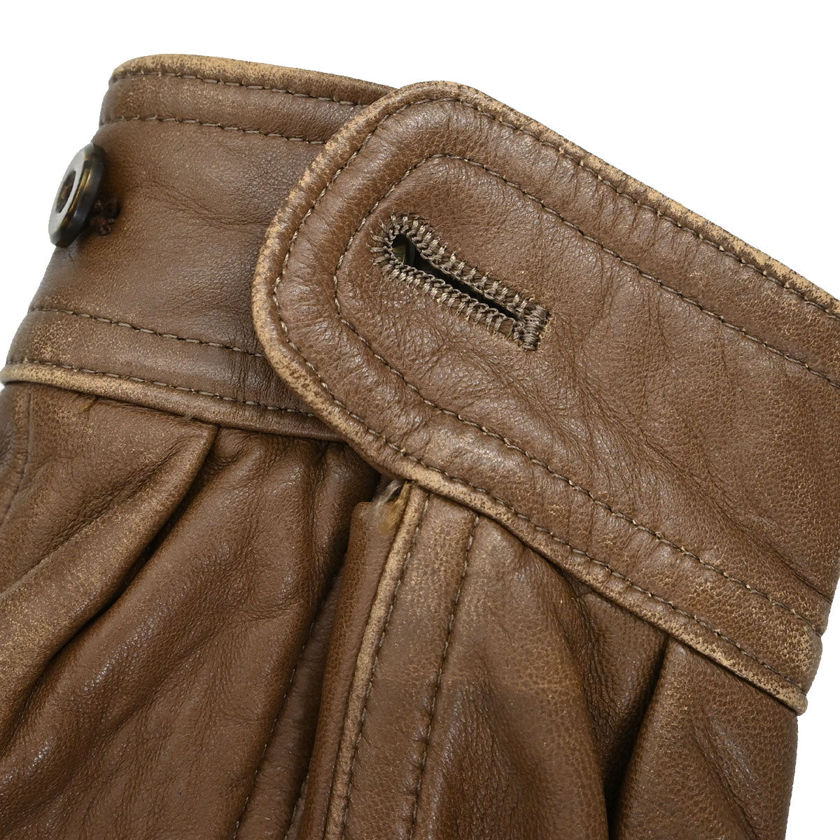 Burberrys Zip Up Sheepskin Jacket Brown #M