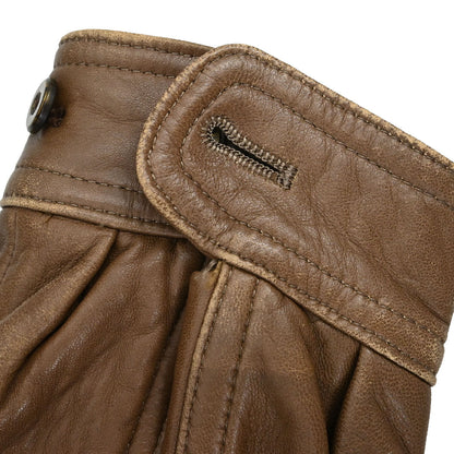 Burberrys Zip Up Sheepskin Jacket Brown #M