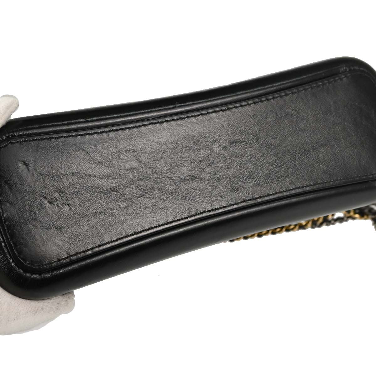 Chanel Black Calfskin Lambskin Medium Gabrielle Shoulder Bag