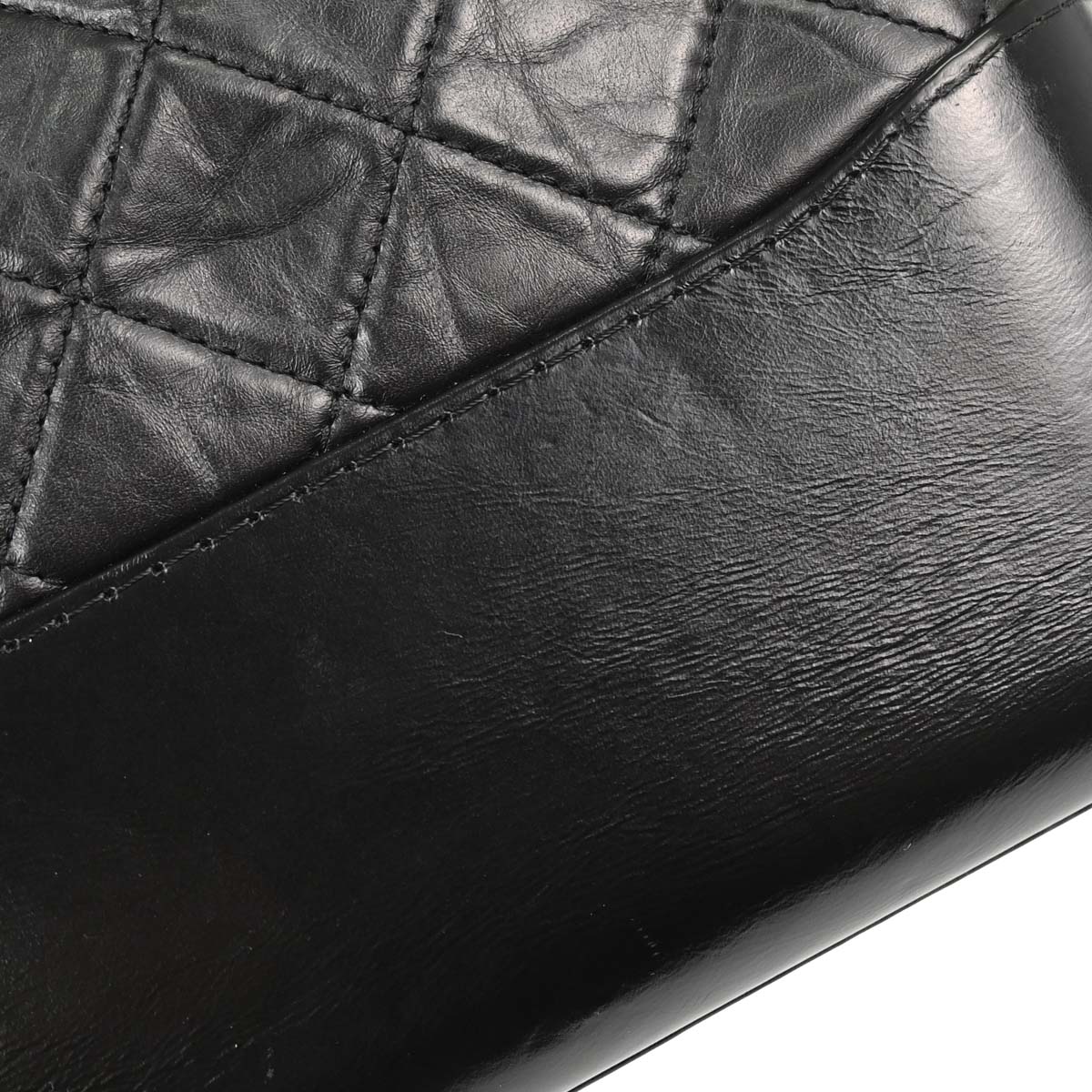 Chanel Black Calfskin Lambskin Medium Gabrielle Shoulder Bag
