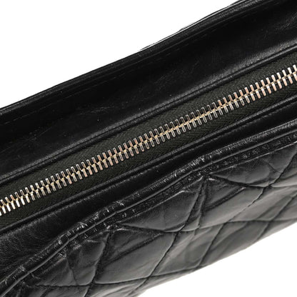 Chanel Black Calfskin Lambskin Medium Gabrielle Shoulder Bag