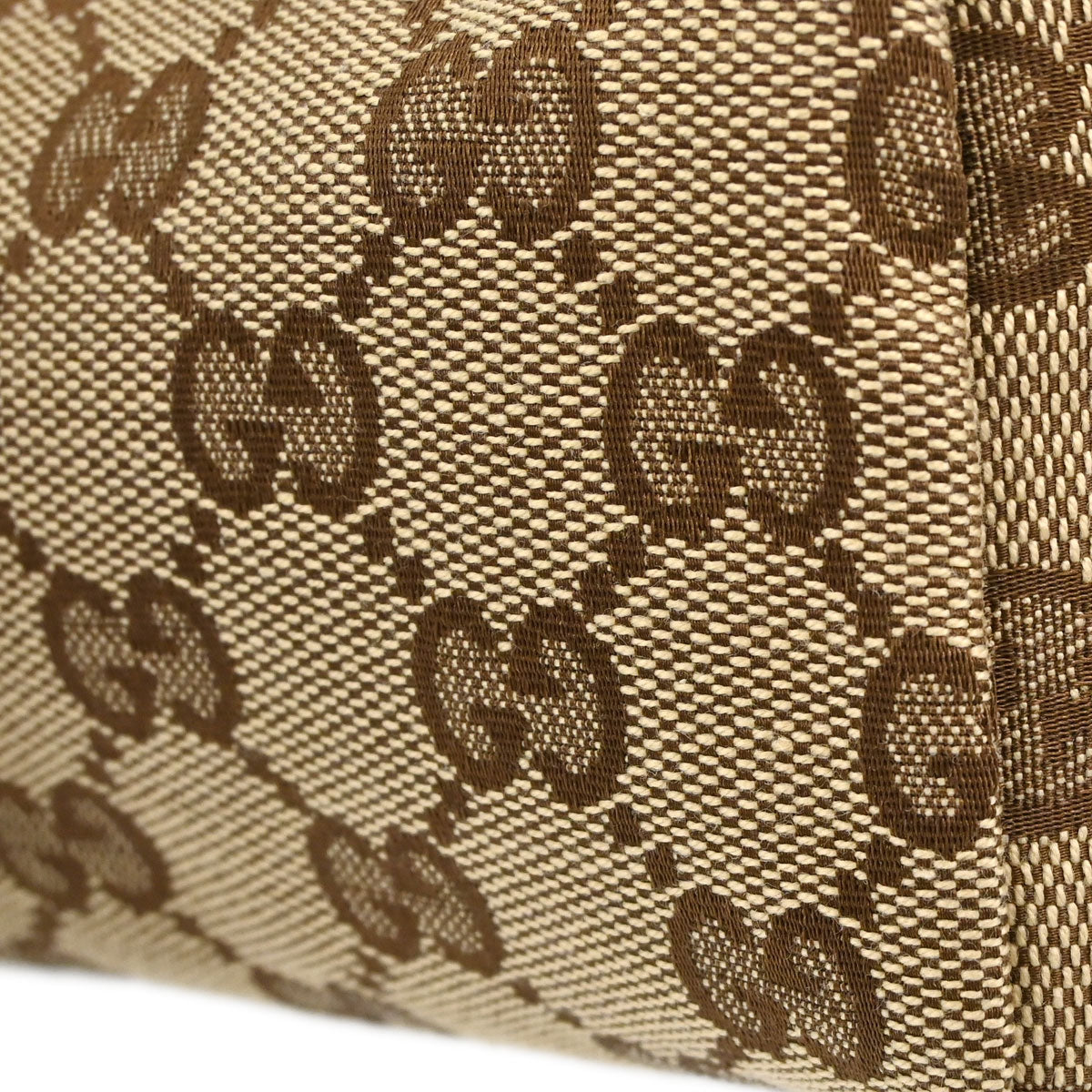 Gucci Beige Canvas GG Cosmetic Pouch