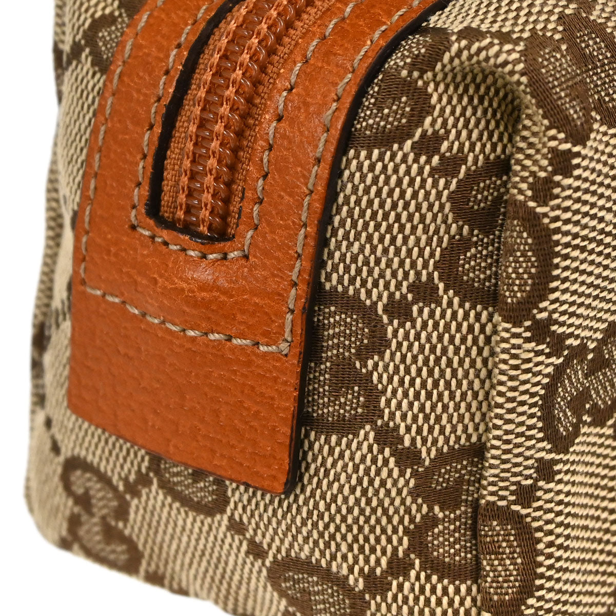 Gucci Beige Canvas GG Cosmetic Pouch