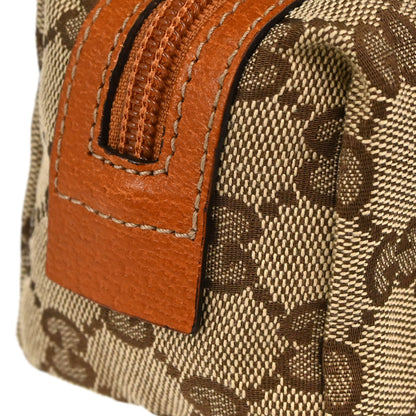 Gucci Beige Canvas GG Cosmetic Pouch