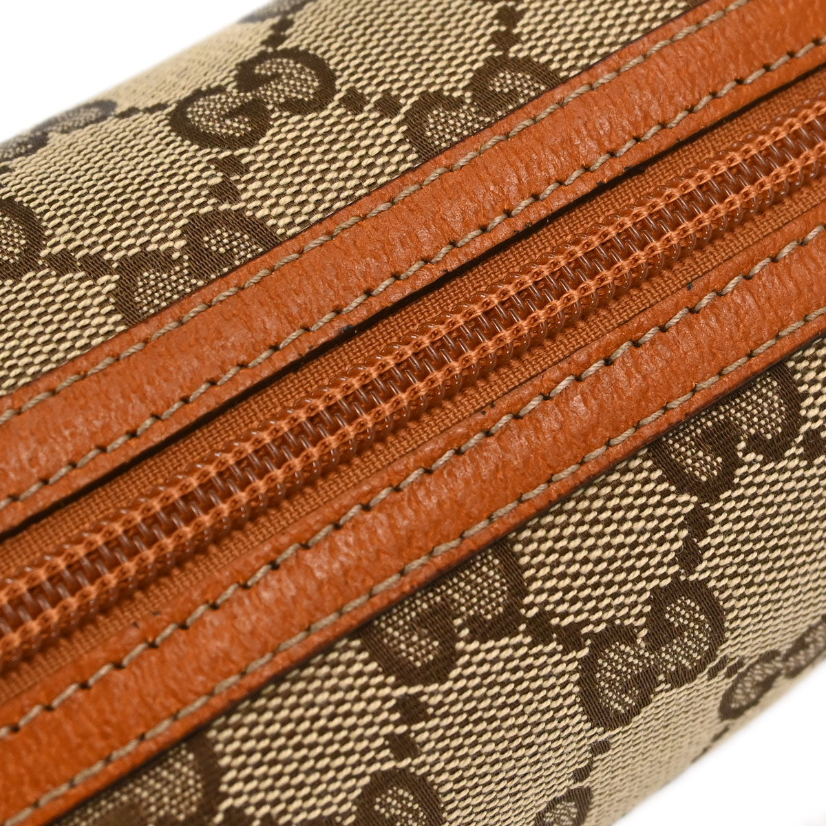 Gucci Beige Canvas GG Cosmetic Pouch