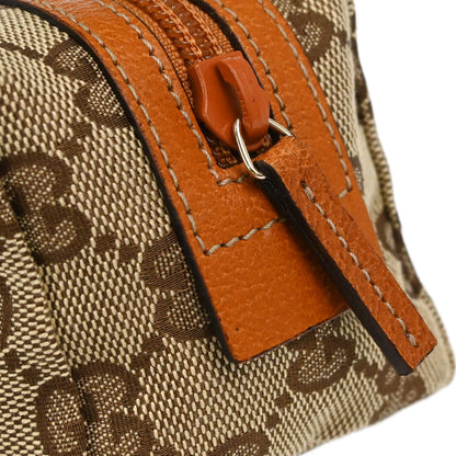 Gucci Beige Canvas GG Cosmetic Pouch