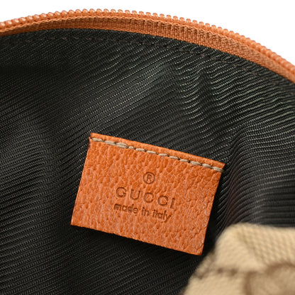 Gucci Beige Canvas GG Cosmetic Pouch