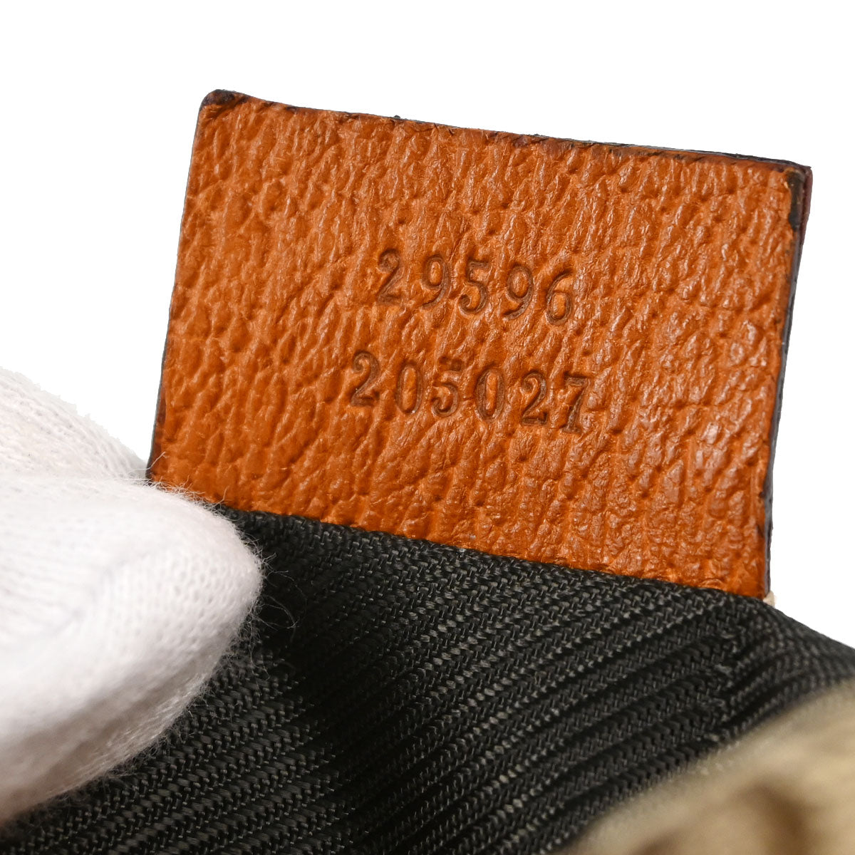 Gucci Beige Canvas GG Cosmetic Pouch