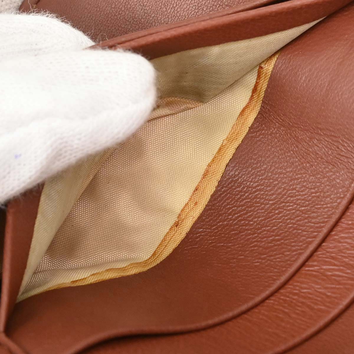 Bottega Veneta Brown Lambskin Intrecciato Bifold Wallet
