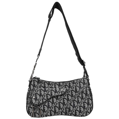 Christian Dior Black Trotter Saddle Shoulder Bag