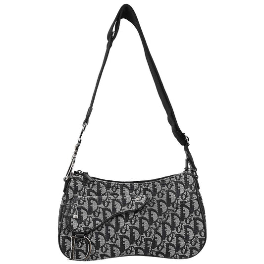 Christian Dior Black Trotter Saddle Shoulder Bag