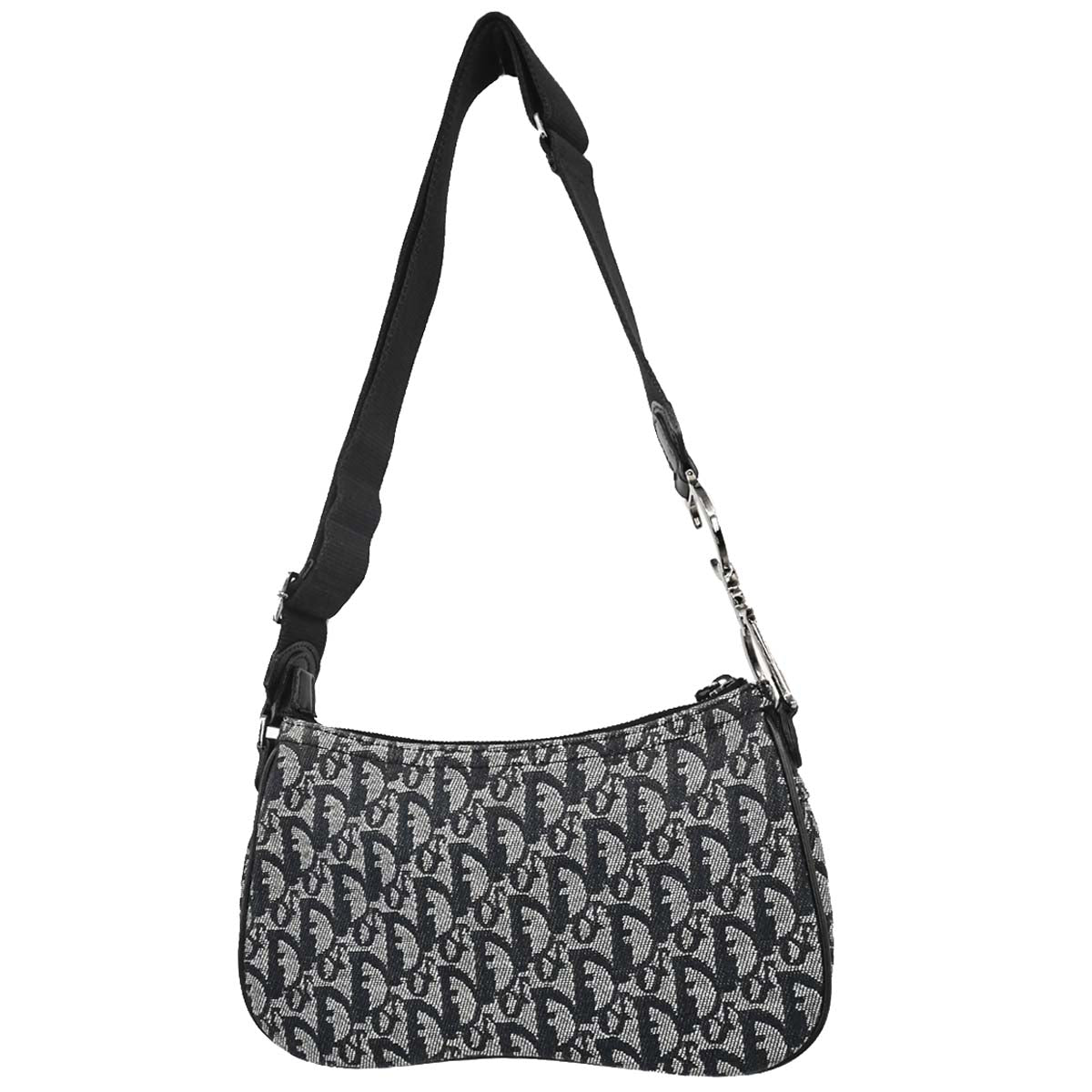 Christian Dior Black Trotter Saddle Shoulder Bag