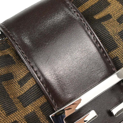 Fendi Brown Canvas Zucca Handbag