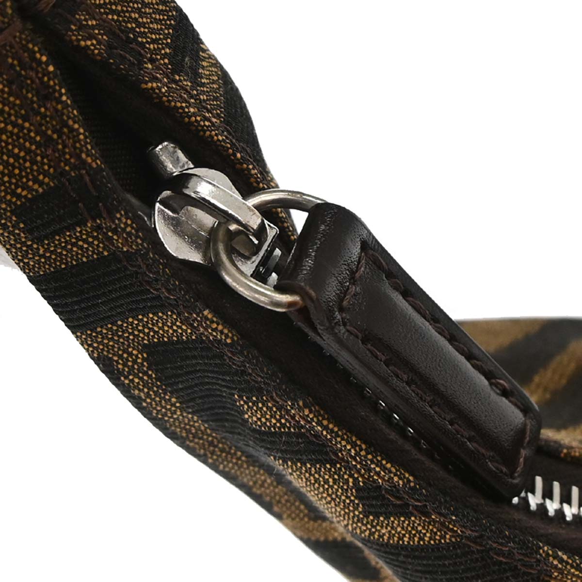 Fendi Brown Canvas Zucca Handbag