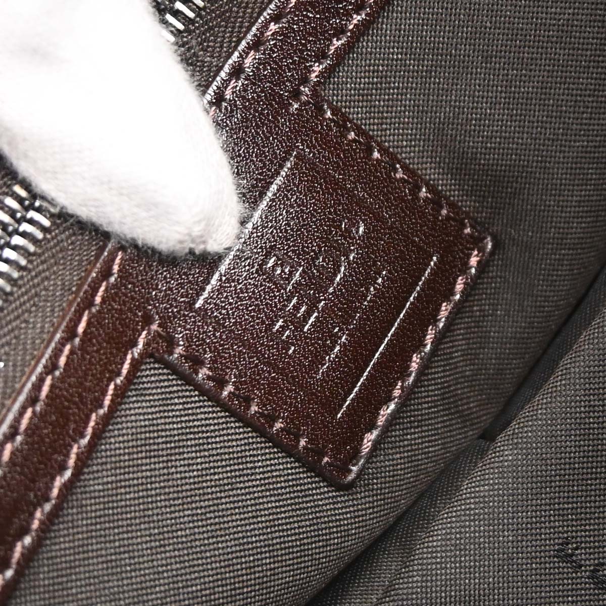 Fendi Brown Canvas Zucca Handbag