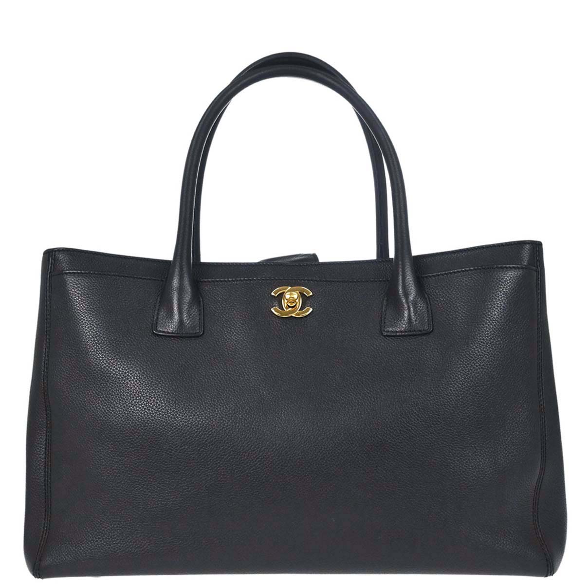 Chanel Black Calfskin Executive Cerf Tote Bag