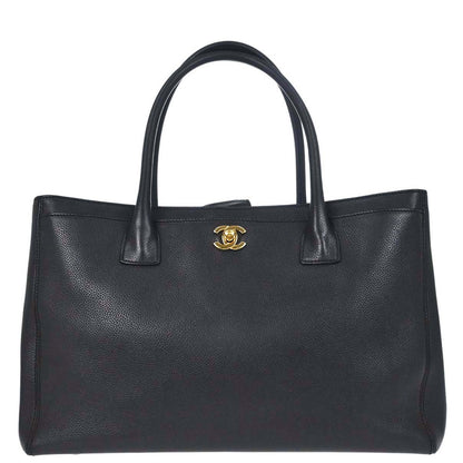 Chanel Black Calfskin Executive Cerf Tote Bag