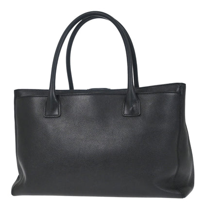 Chanel Black Calfskin Executive Cerf Tote Bag