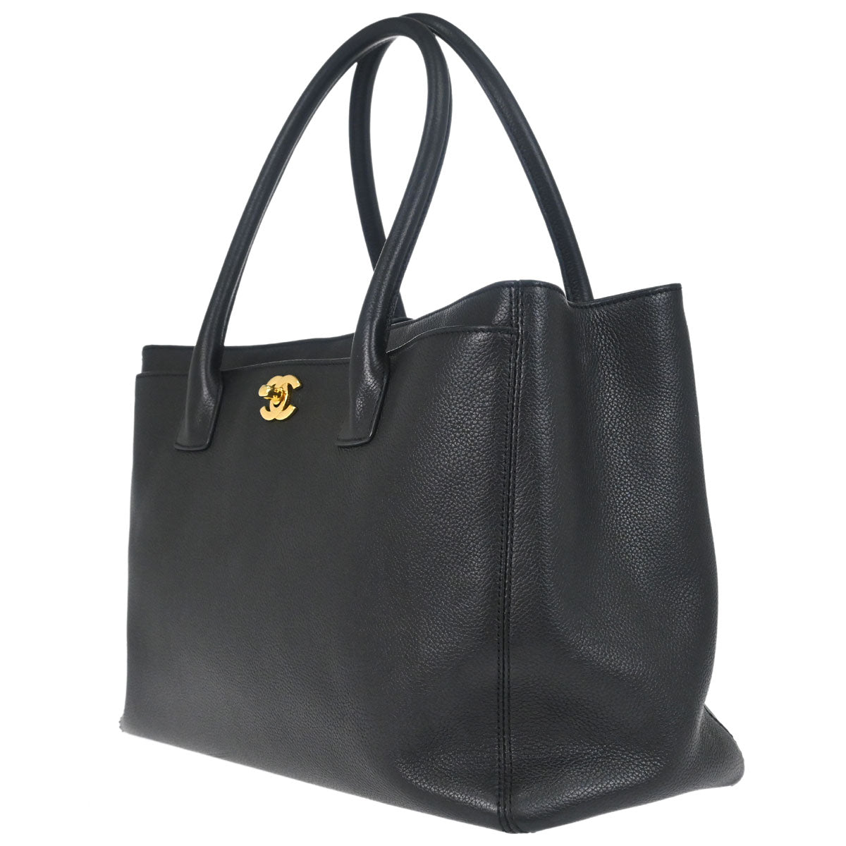 Chanel Black Calfskin Executive Cerf Tote Bag