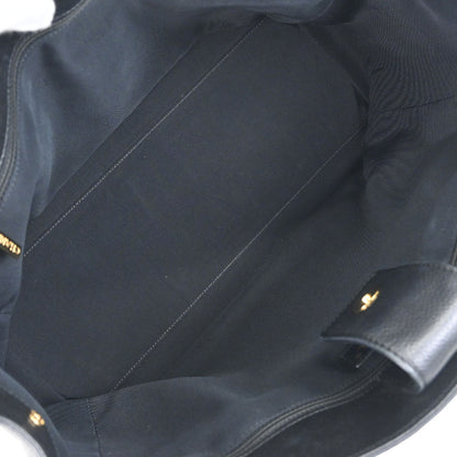 Chanel Black Calfskin Executive Cerf Tote Bag