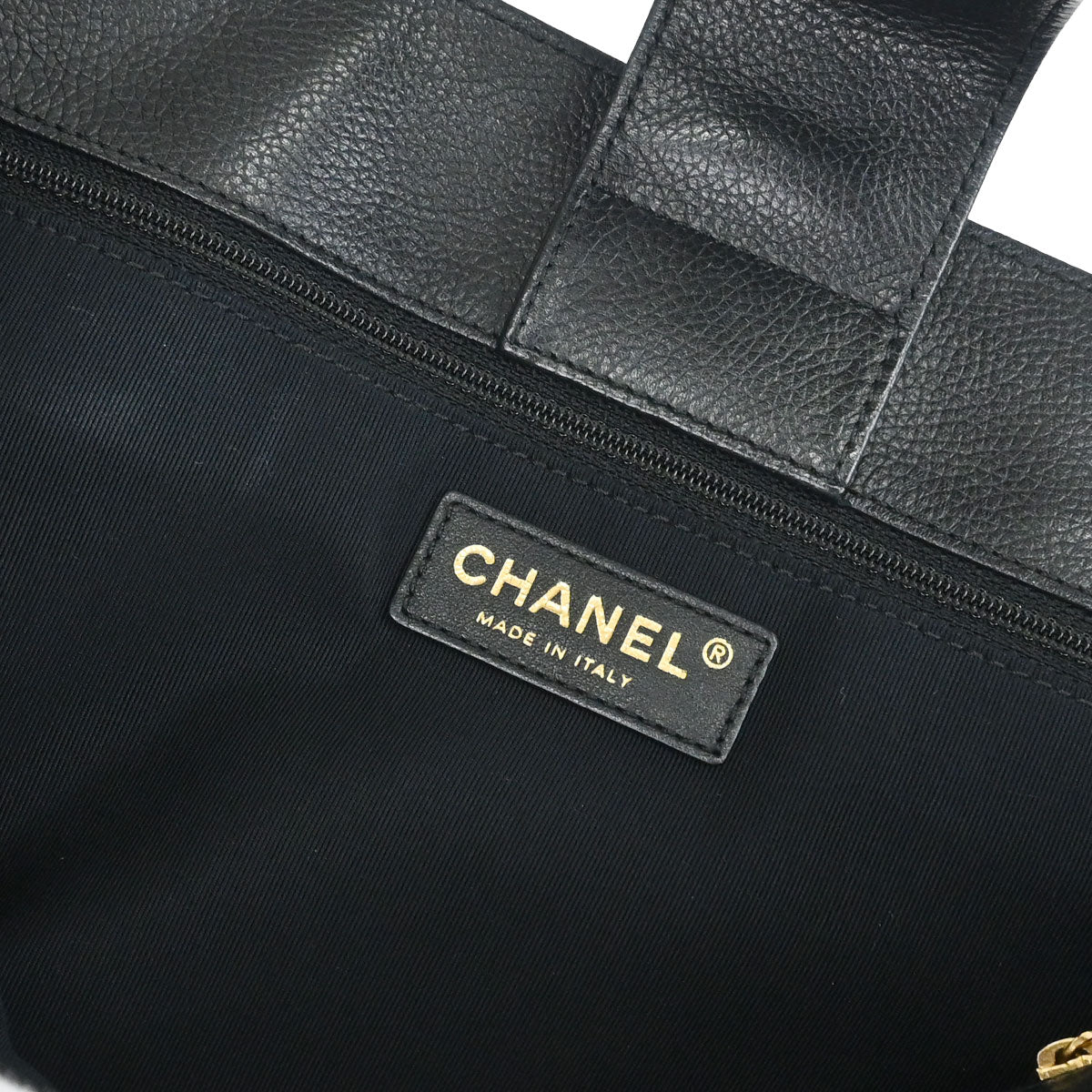Chanel Black Calfskin Executive Cerf Tote Bag
