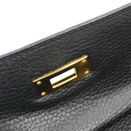 Hermes Black Ardennes Kelly 28 Sellier 2way Shoulder Handbag
