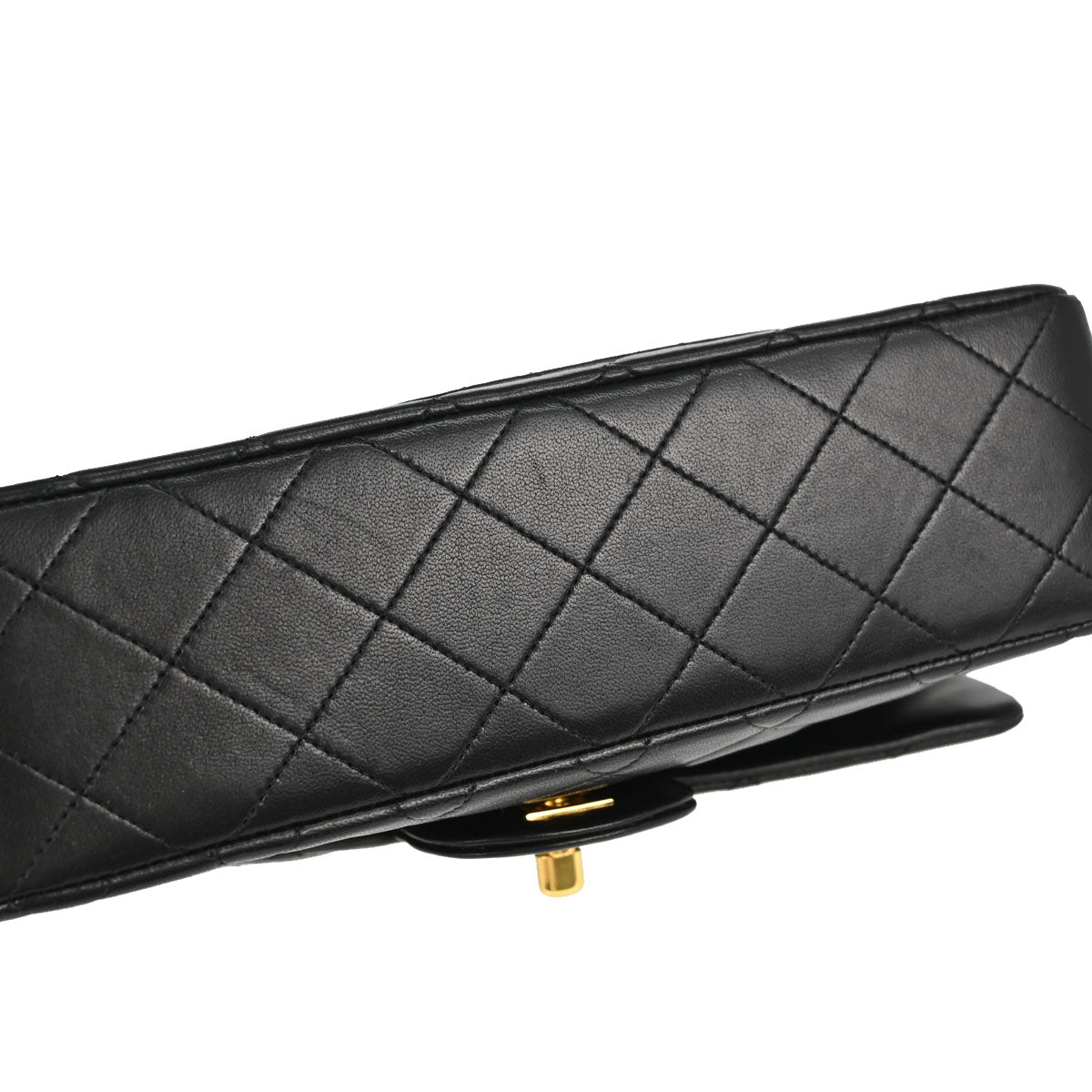 Chanel Black Lambskin Small Classic Double Flap Shoulder Bag