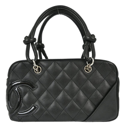 Chanel 2005-2006 Black Calfskin Cambon Ligne Handbag