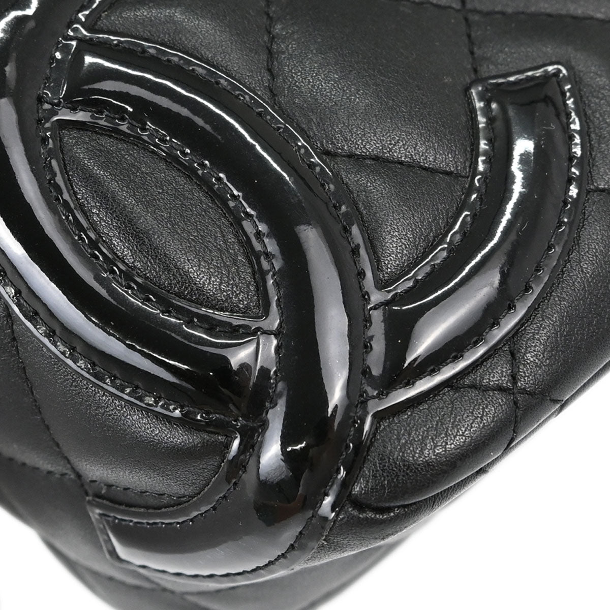 Chanel 2005-2006 Black Calfskin Cambon Ligne Handbag