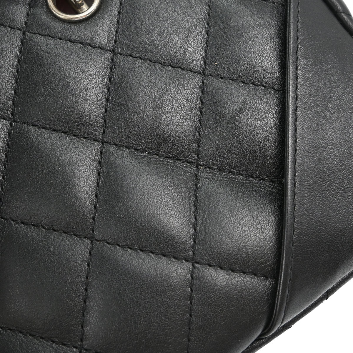 Chanel 2005-2006 Black Calfskin Cambon Ligne Handbag