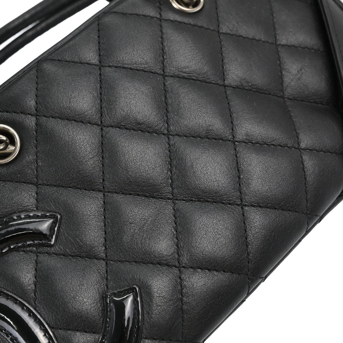 Chanel 2005-2006 Black Calfskin Cambon Ligne Handbag