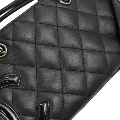 Chanel 2005-2006 Black Calfskin Cambon Ligne Handbag