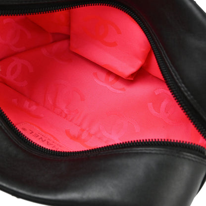 Chanel 2005-2006 Black Calfskin Cambon Ligne Handbag