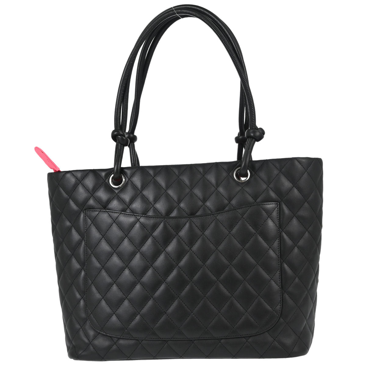 Chanel 2005-2006 Black Calfskin Cambon Ligne Tote Handbag