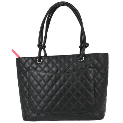 Chanel 2005-2006 Black Calfskin Cambon Ligne Tote Handbag