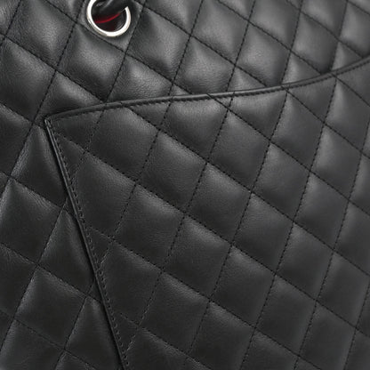 Chanel 2005-2006 Black Calfskin Cambon Ligne Tote Handbag