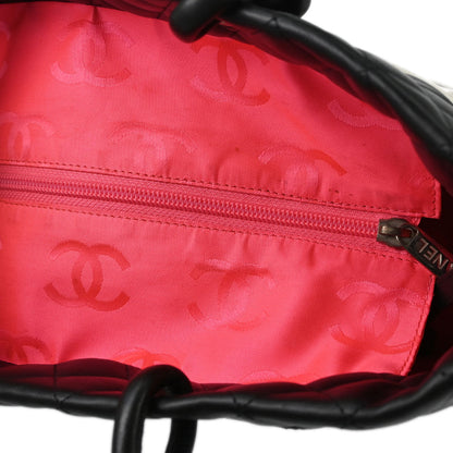 Chanel 2005-2006 Black Calfskin Cambon Ligne Tote Handbag