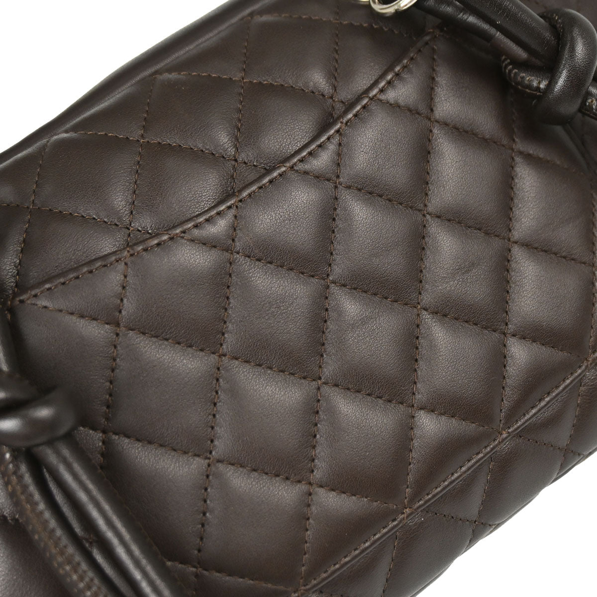 Chanel 2005-2006 Brown Calfskin Cambon Ligne Bowling Bag 27