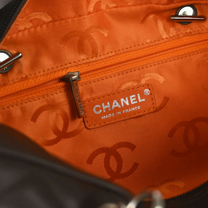 Chanel 2005-2006 Brown Calfskin Cambon Ligne Bowling Bag 27
